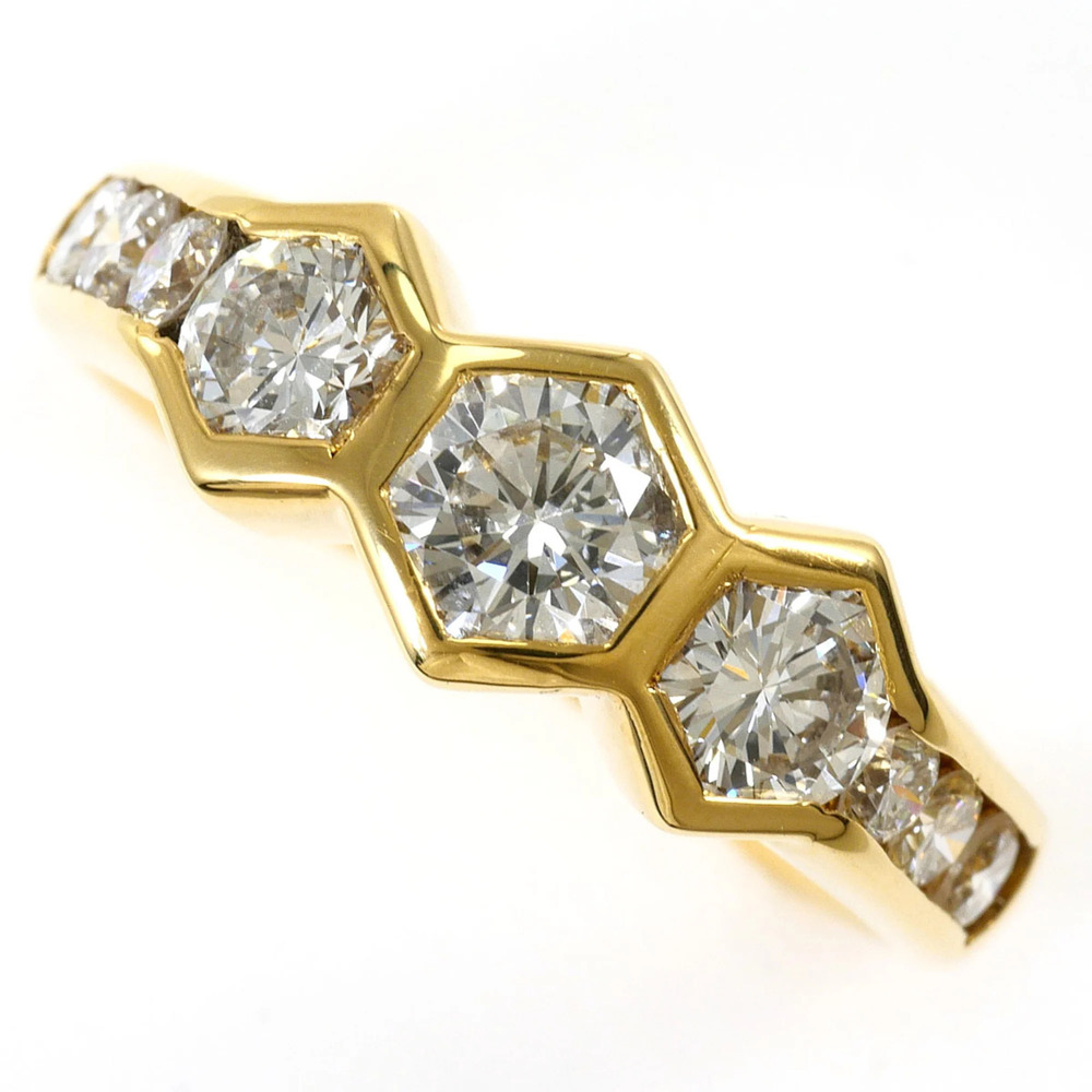 VINTAGE 18k Gold Diamond Ring